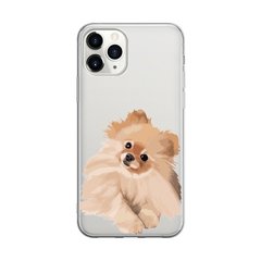 Чехол прозрачный Print Dogs для iPhone 13 PRO MAX Dog Spitz Light-Brown