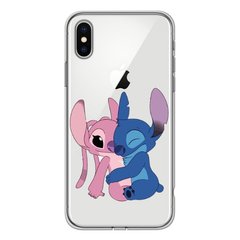 Чохол прозорий Print для iPhone X | XS Blue monster and Angel купити