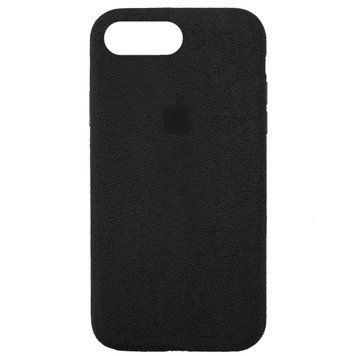 Чохол Alcantara Full для iPhone 7 Plus | 8 Plus Black - ash-mobile.com.ua - фото 1
