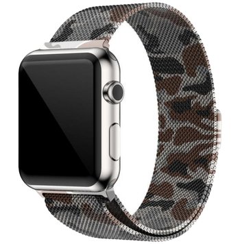 Ремешок Milanese Loop для Apple Watch 38mm | 40mm | 41mm Camouflage Brown Gray - ash-mobile.com.ua - фото 1