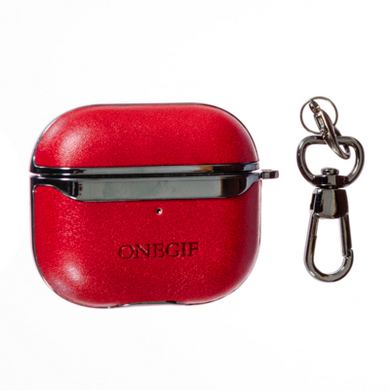 Чехол ONEGIF Leather Hobo Case для AirPods 3 Red