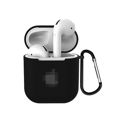 Чехол (яблоко) для AirPods PRO Black - ash-mobile.com.ua - фото 1