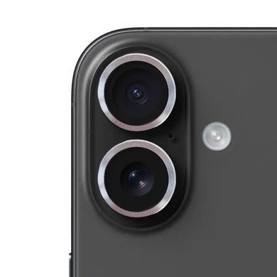 Защитное стекло Metal Classic на камеру для iPhone 16 | 16 Plus Silver - ash-mobile.com.ua - фото 5