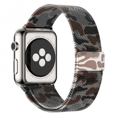 Ремешок Milanese Loop для Apple Watch 38mm | 40mm | 41mm Camouflage Brown Gray купить