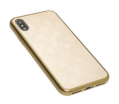 Чохол Glass ЛВ для iPhone X | XS Gold купити