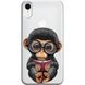 Чохол прозорий Print Animals для iPhone XR Monkey купити