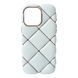 Чехол Дутый ромбик для iPhone 14 White - ash-mobile.com.ua - фото 1