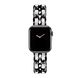 Ремешок Chanel Leather для Apple Watch 38mm | 40mm | 41mm Black/White