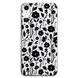 Чохол прозорий Print Flower для iPhone XR Floral Black