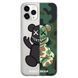 Чохол прозорий Print Robot Bear для iPhone 17 PRO MAX Green