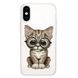 Чехол прозрачный Print Animals with MagSafe для iPhone XS MAX Cat купить