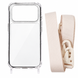 Чохол прозорий з ремінцем для iPhone 18 PRO Antique White