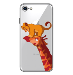 Чохол прозорий Print Lion King для iPhone 7|8 Giraffe/Simba купити