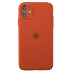 Чехол Silicone Case Full + Camera для iPhone 12 MINI Orange купить
