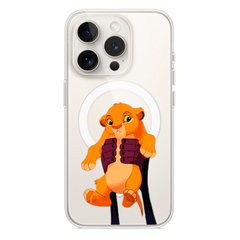 Чохол прозорий Print Lion King with MagSafe для iPhone 11 PRO Simba King купити