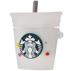 Чехол 3D для AirPods 1 | 2 Starbucks Neon Cocktail Transparent купить