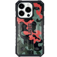 Чехол UAG Pathfinder Сamouflage with MagSafe для iPhone 12 | 12 PRO Green/Orange купить