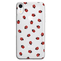 Чохол прозорий Print Happy Nice для iPhone XR Ladybug купити