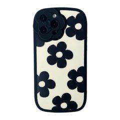 Чохол FULL+CAMERA FLOWER Case для iPhone 12 PRO MAX Flower Biege/Black купити