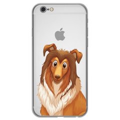 Чехол прозрачный Print Dogs для iPhone 6 | 6s Colly Brown купить