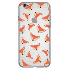 Чехол прозрачный Print Animals для iPhone 6 Plus | 6s Plus Fox купить
