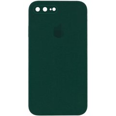 Чехол Silicone Case FULL+Camera Square для iPhone 7 Plus | 8 Plus Dark Virid купить