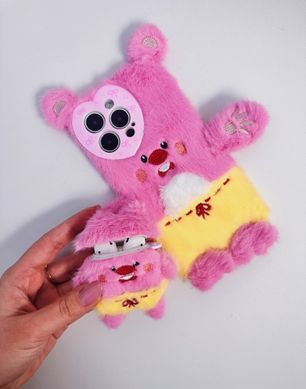 Чохол Cute Rabbit Plush Case для iPhone 12 Pink купити