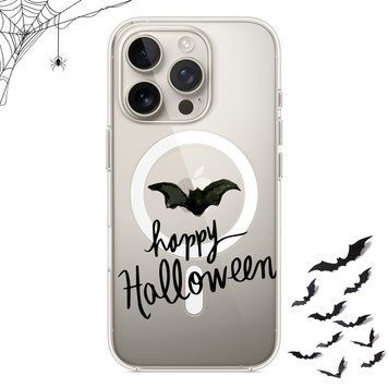 Чохол прозорий Print Halloween with MagSafe для iPhone 17 PRO Happy Halloween