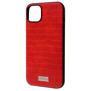 Чехол SULADA Crocodile Leather Case для iPhone 14 Plus Red - ash-mobile.com.ua - фото 1