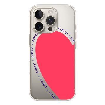 Чохол прозорий Print Mood swings with MagSafe для iPhone 16e | 17e Heart Amor - ash-mobile.com.ua - фото 1