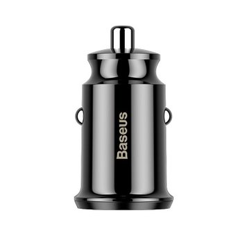 Автомобильное ЗУ Baseus Grain 3.1A 2USB Black - ash-mobile.com.ua - фото 1