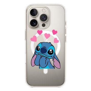 Чехол прозрачный Print Blue Monster with MagSafe для iPhone 17 PRO Love