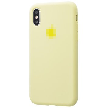 Чохол Silicone Case Full для iPhone XS MAX Mellow Yellow - ash-mobile.com.ua - фото 1