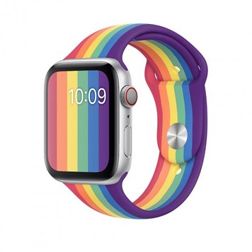 Ремешок Rainbow для Apple Watch 38mm | 40mm | 41mm Purple/Red - ash-mobile.com.ua - фото 1