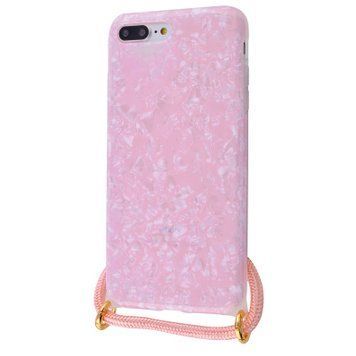 Чехол Confetti Jelly Case со шнурком для iPhone 7 Plus | 8 Plus Pink - ash-mobile.com.ua - фото 1