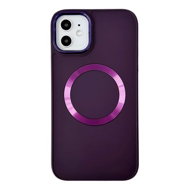 Чохол Matte Colorful Metal Frame MagSafe для iPhone 11 PRO MAX Deep Purple купити
