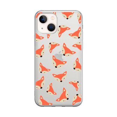 Чохол прозорий Print Animals для iPhone 15 Plus Fox