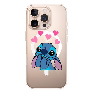 Чехол прозрачный Print Blue Monster with MagSafe для iPhone 17 PRO Love