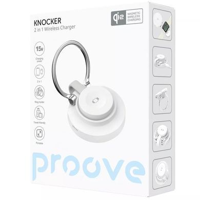 Бездротовий ЗП Proove Knocker 2 in 1 White - ash-mobile.com.ua - фото 2