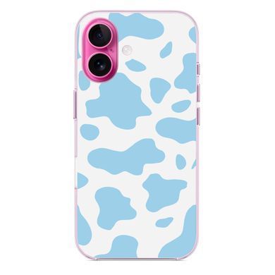Чехол прозрачный Print Animal Blue with MagSafe для iPhone 17 Cow