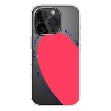 Чохол прозорий Print Mood swings with MagSafe для iPhone 16e | 17e Heart Amor - ash-mobile.com.ua - фото 3
