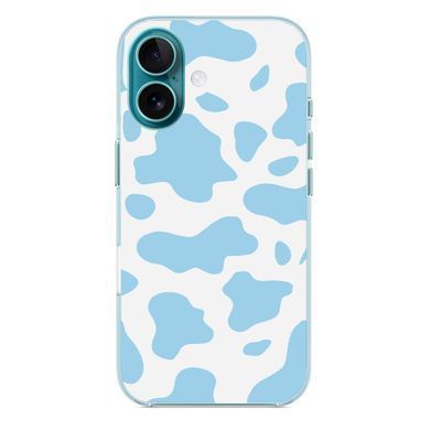 Чехол прозрачный Print Animal Blue with MagSafe для iPhone 17 Cow