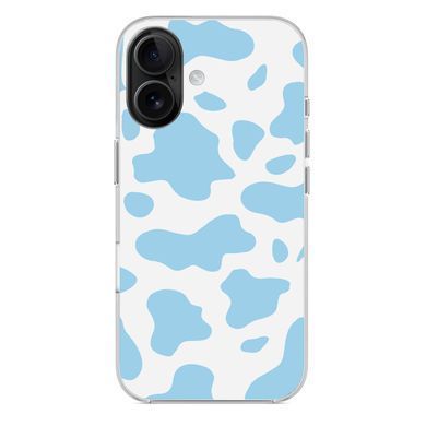 Чехол прозрачный Print Animal Blue with MagSafe для iPhone 17 Cow