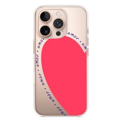 Чохол прозорий Print Mood swings with MagSafe для iPhone 16e | 17e Heart Amor - ash-mobile.com.ua - фото 4