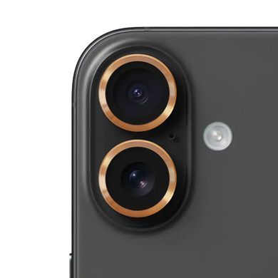 Защитное стекло Metal Classic на камеру для iPhone 16 | 16 Plus Gold - ash-mobile.com.ua - фото 5