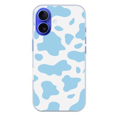 Чехол прозрачный Print Animal Blue with MagSafe для iPhone 17 Cow
