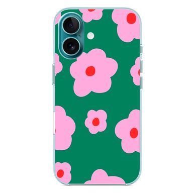 Чохол прозорий Print Flower Color with MagSafe для iPhone 17 Flower Green