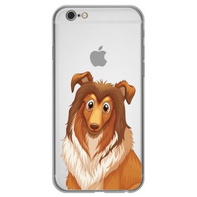 Чохол прозорий Print Dogs для iPhone 6 | 6s Colly Brown купити