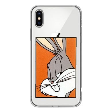 Чехол прозрачный Print для iPhone X | XS Кролик купить