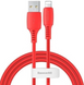 Кабель Baseus Colourful USB to Lightning 2.4A (1.2m) Red